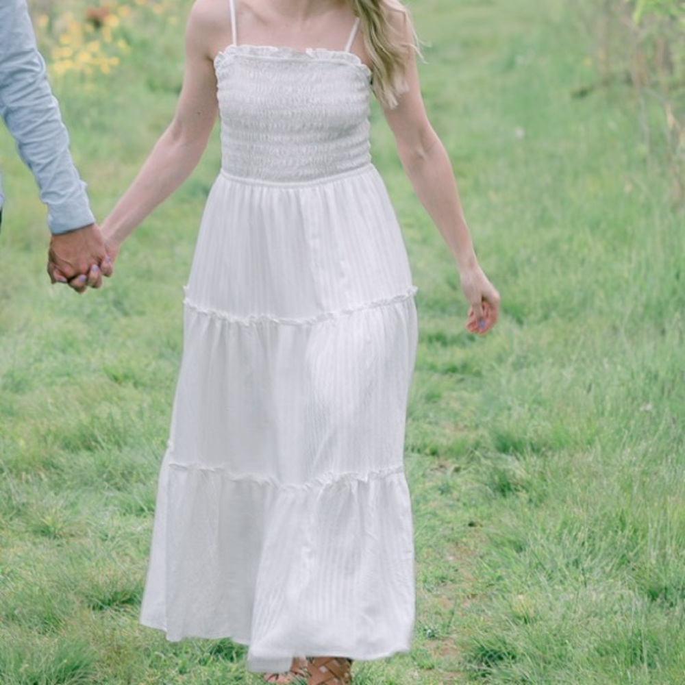 Vici Collection Zoey Smocked Tiered Maxi Dress